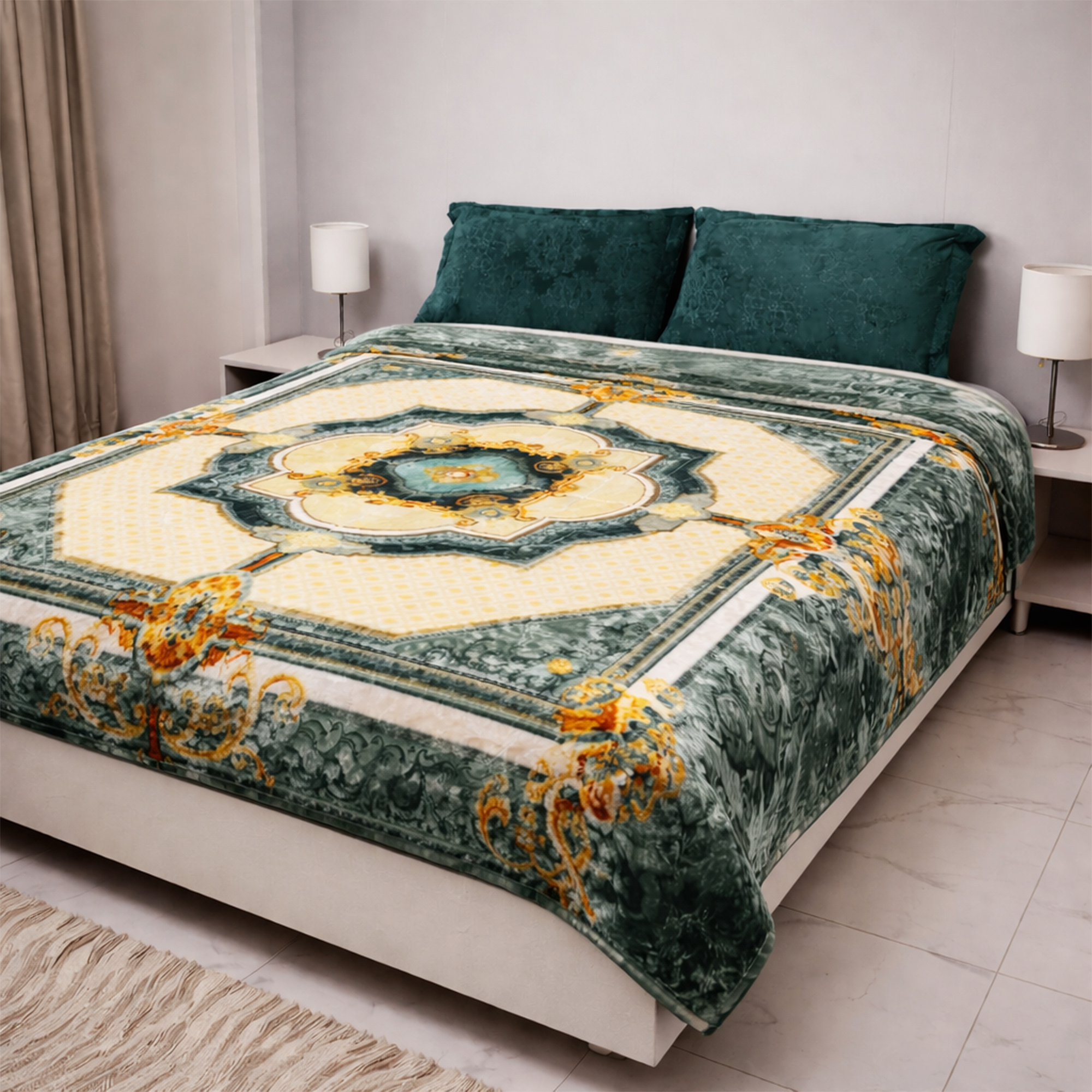 Royal Jade Medallion Blanket